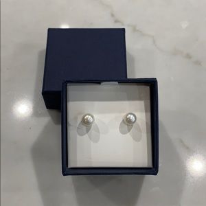 GENUINE CULTURED FRESHWATER PEARL STUD EARRINGS